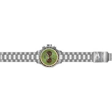 Orologio da uomo Invicta S1 Rally Chronograph in acciaio inossidabile con quadrante verde al quarzo 44951 100M