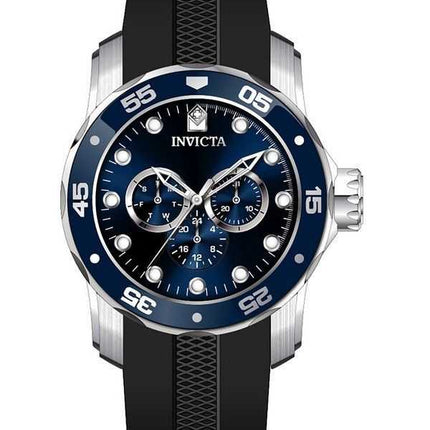 Orologio da uomo Invicta Pro Diver Scuba GMT con cinturino in silicone quadrante blu al quarzo 45722