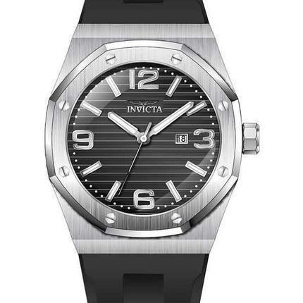 Orologio da uomo Invicta Huracan cinturino in silicone quadrante nero al quarzo 45772 100M
