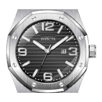 Orologio da uomo Invicta Huracan cinturino in silicone quadrante nero al quarzo 45772 100M