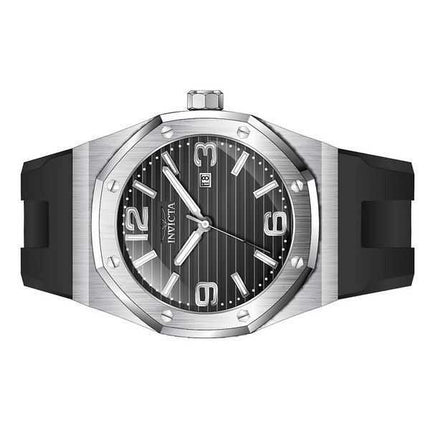 Orologio da uomo Invicta Huracan cinturino in silicone quadrante nero al quarzo 45772 100M