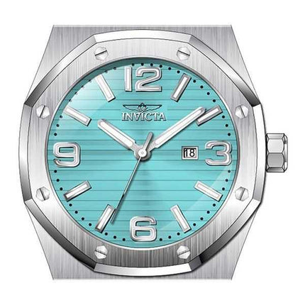 Orologio da uomo Invicta Huracan cinturino in silicone quadrante turchese al quarzo 45773 100M