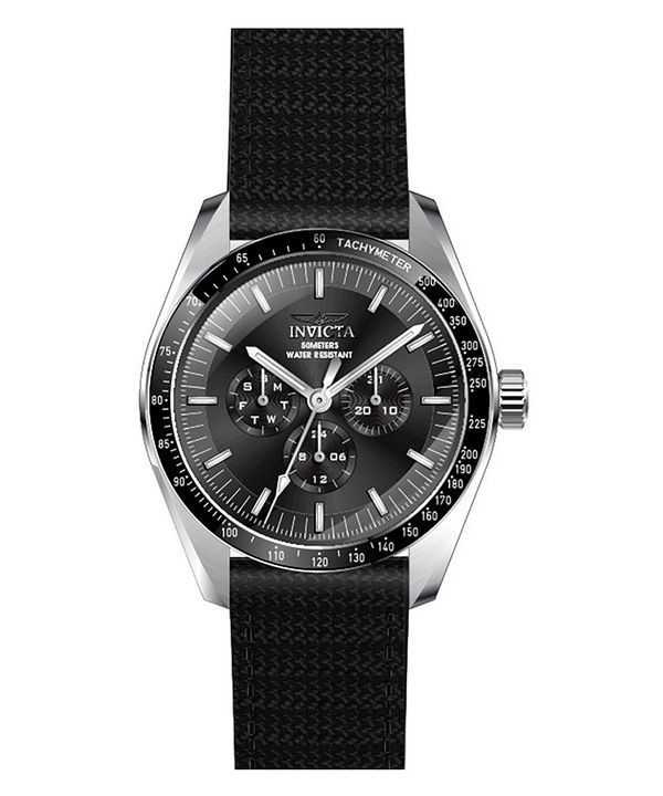 Orologio da uomo Invicta Specialty con cinturino in nylon quadrante nero al quarzo 45970