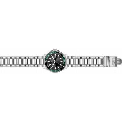 Orologio da uomo Invicta Pro Diver in acciaio inossidabile con quadrante nero al quarzo 46075