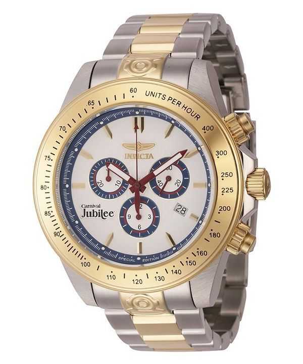 Orologio da uomo Invicta Cruiseline Chronograph Limited Edition quadrante bianco al quarzo Diver&#39;s 46145 200M
