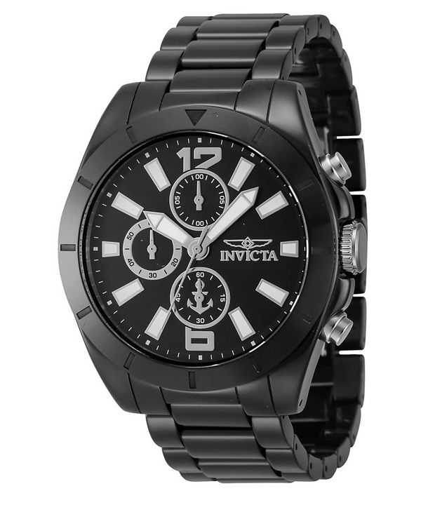 Orologio da uomo Invicta Ocean Voyage Chronograph Ceramic Bracelet Black Dial Quartz 46298 100M