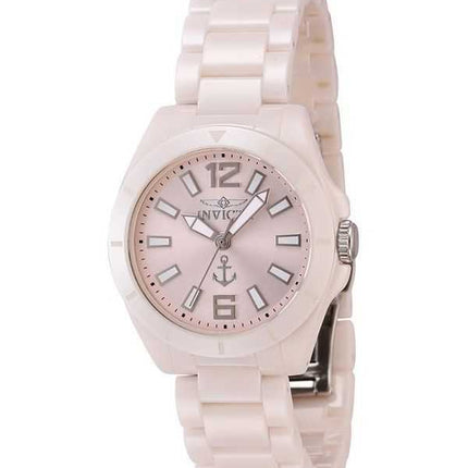 Orologio da donna Invicta Ocean Voyage Ceramic Bracelet Light Pink Dial Quartz 46302