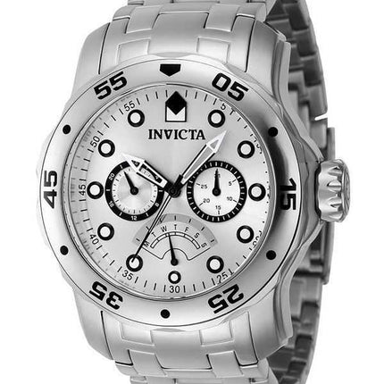Orologio da uomo Invicta Pro Diver Retrograde GMT Silver Dial Quartz Diver's 46994 200M