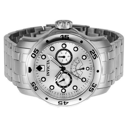 Orologio da uomo Invicta Pro Diver Retrograde GMT Silver Dial Quartz Diver's 46994 200M