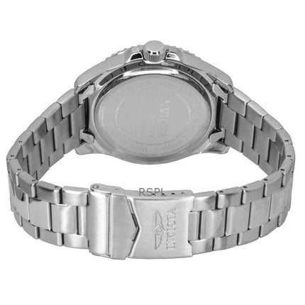 Orologio da uomo Invicta Pro Diver in acciaio inossidabile con quadrante bianco al quarzo 47124