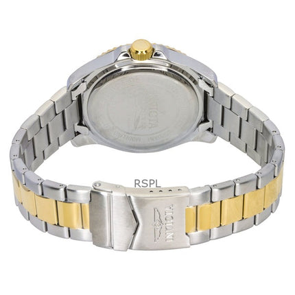 Orologio da uomo Invicta Pro Diver bicolore in acciaio inossidabile con quadrante bianco al quarzo 47127