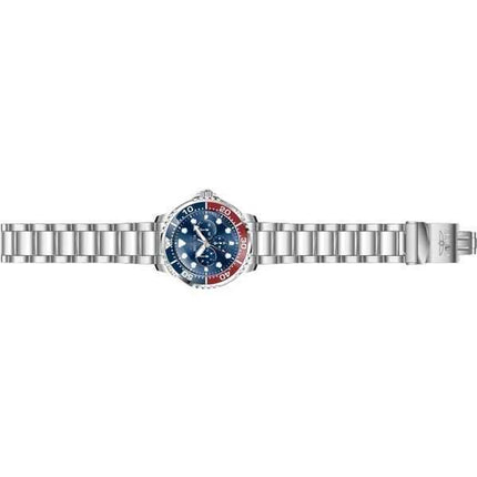 Orologio da uomo Invicta Pro Diver in acciaio inossidabile blu e rosso Pepsi Bezel quadrante blu al quarzo 47227