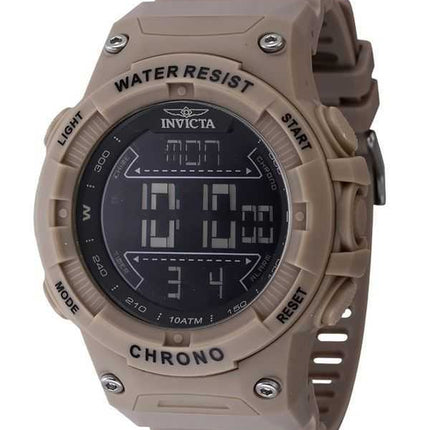 Orologio da uomo Invicta Racing Digital Chronograph cinturino in poliuretano quadrante nero al quarzo 47526 100M