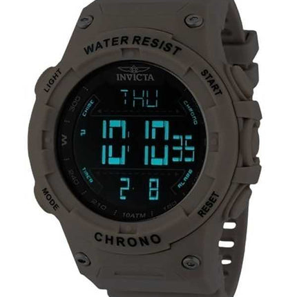 Orologio da uomo Invicta Racing Digital Chronograph cinturino in poliuretano quadrante nero al quarzo 47526 100M