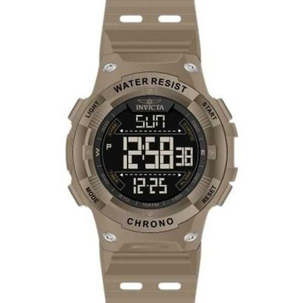 Orologio da uomo Invicta Racing Digital Chronograph cinturino in poliuretano quadrante nero al quarzo 47526 100M