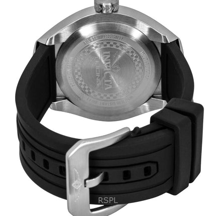 Orologio da uomo Invicta Racing con cinturino in silicone e quadrante nero al quarzo 47724
