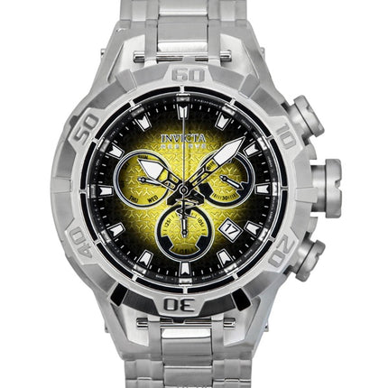 Orologio da uomo Invicta Reserve Ocean Warrior Cronografo con quadrante giallo e nero al quarzo 47848 100M