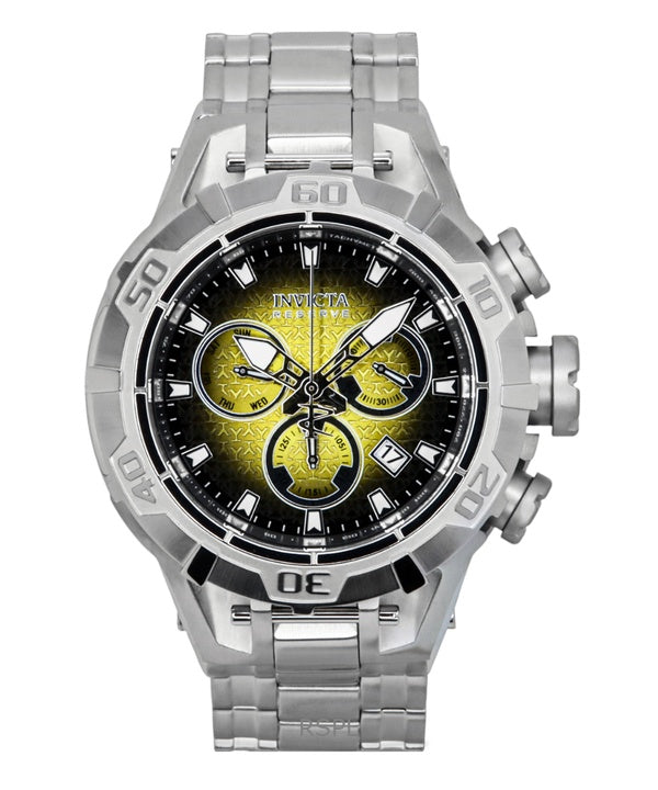 Orologio da uomo Invicta Reserve Ocean Warrior Cronografo con quadrante giallo e nero al quarzo 47848 100M
