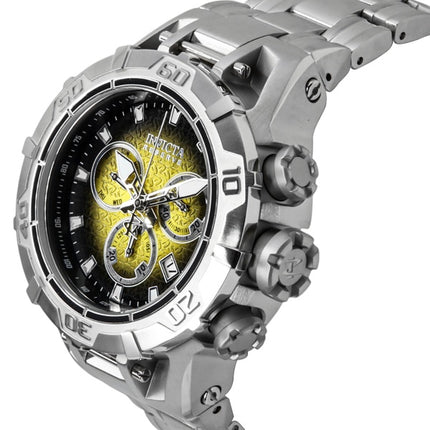 Orologio da uomo Invicta Reserve Ocean Warrior Cronografo con quadrante giallo e nero al quarzo 47848 100M