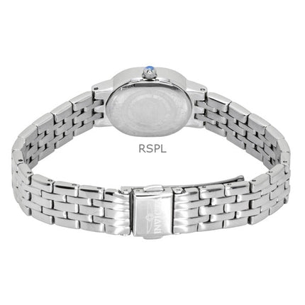 Orologio da donna Invicta Angel Crystal Accents in acciaio inossidabile con quadrante argentato al quarzo 48134