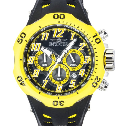 Orologio da uomo Invicta Venom Hydra GMT Cronografo Cinturino in silicone Quadrante nero Quarzo 48236 200M