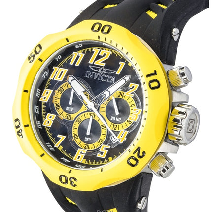 Orologio da uomo Invicta Venom Hydra GMT Cronografo Cinturino in silicone Quadrante nero Quarzo 48236 200M