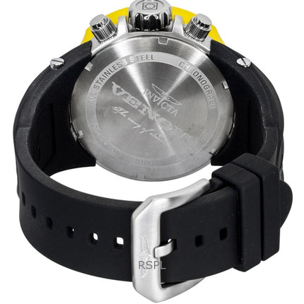 Orologio da uomo Invicta Venom Hydra GMT Cronografo Cinturino in silicone Quadrante nero Quarzo 48236 200M