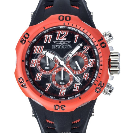 Orologio da uomo Invicta Venom Hydra GMT Cronografo Cinturino in silicone Quadrante nero Quarzo 48237 200M