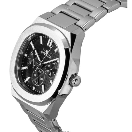 Orologio da uomo Invicta Speedway in acciaio inossidabile con quadrante nero al quarzo 48325
