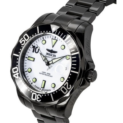 Orologio da uomo Invicta Pro Diver PANDA in acciaio inossidabile con quadrante argentato, automatico 48707, 300 m