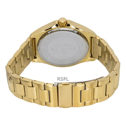 Orologio da uomo Invicta Racing in acciaio inossidabile color oro con quadrante verde al quarzo 48870