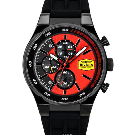 Orologio da uomo Invicta Racing Chronograph con cinturino in silicone e quadrante rosso al quarzo 48877