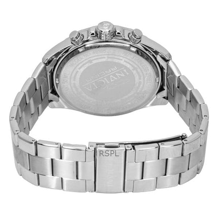 Orologio da uomo Invicta Speedway Chronograph GMT in acciaio inossidabile con quadrante nero al quarzo 49365