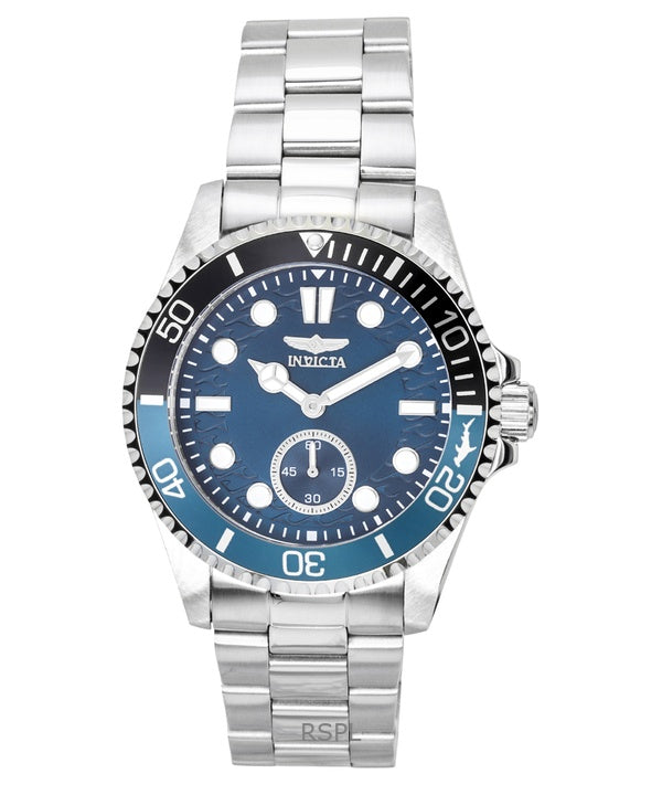 Orologio da uomo Invicta Pro Diver in acciaio inossidabile con quadrante blu e lunetta Batman al quarzo 49432 100M