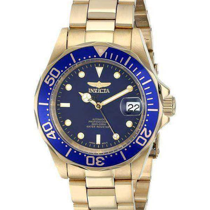 Orologio da uomo Invicta Pro Diver 200M Gold Tone Blue Dial 8930
