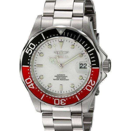 Orologio da uomo Invicta Automatic Pro Diver 200M Silver Tone Dial 9404