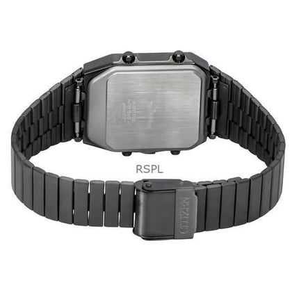 Orologio da uomo Citizen Analog Digital Dual Time in acciaio inossidabile con quadrante verde al quarzo JG2147-85X