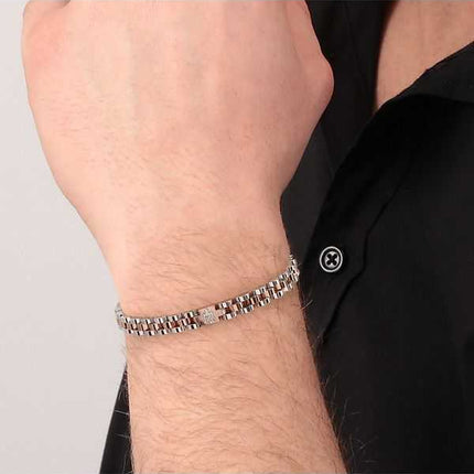 Bracciale Maserati Jewels in acciaio inossidabile JM219AQH16 da uomo