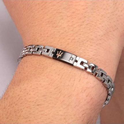 Bracciale Maserati Jewels in acciaio inossidabile JM221ATY05 da uomo