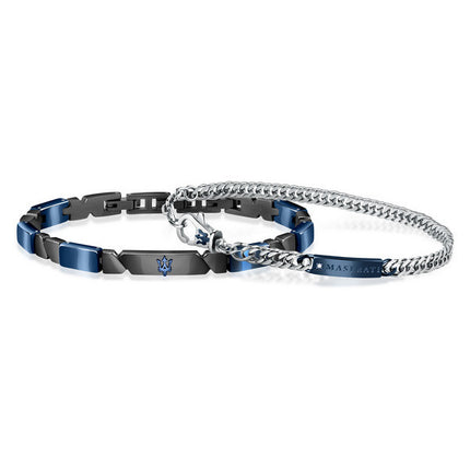 Bracciale Maserati Jewels in acciaio e ceramica JM221ATZ01 da uomo