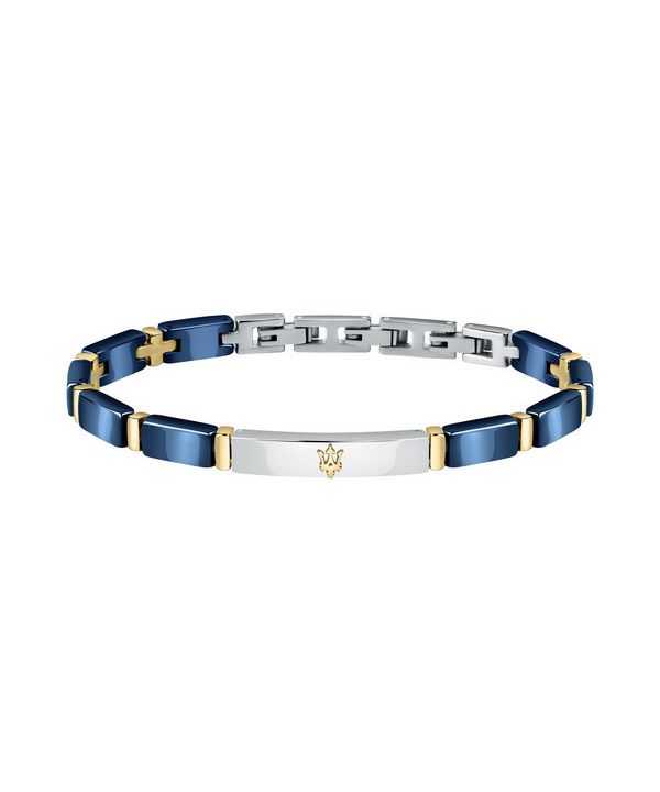 Bracciale Maserati Jewels in acciaio e ceramica JM221ATZ02 da uomo