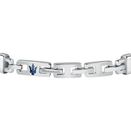 Maserati Jewels Bracciale in pelle riciclata e acciaio inossidabile JM222AVE03 da uomo