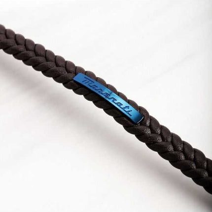 Maserati Jewels Bracciale in pelle riciclata e acciaio inossidabile JM222AVE03 da uomo