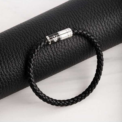 Maserati Jewels Bracciale in pelle riciclata e acciaio inossidabile JM222AVE07 da uomo