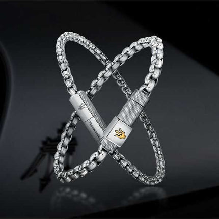 Maserati Gioielli Bracciale a catena in acciaio inossidabile JM223ATK22 per uomo