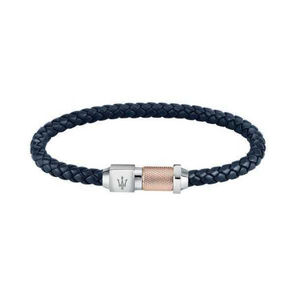 Maserati Jewels Bracciale in pelle riciclata e acciaio inossidabile JM223AVE16 da uomo
