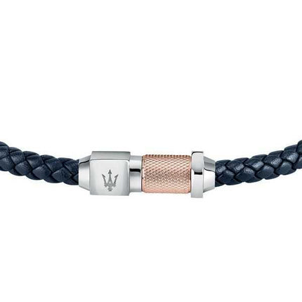 Maserati Jewels Bracciale in pelle riciclata e acciaio inossidabile JM223AVE16 da uomo