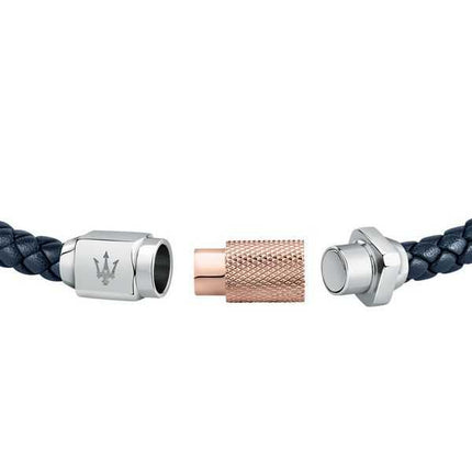 Maserati Jewels Bracciale in pelle riciclata e acciaio inossidabile JM223AVE16 da uomo