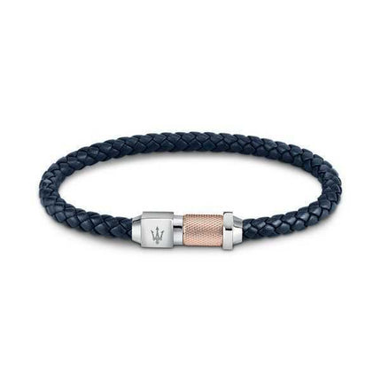 Maserati Jewels Bracciale in pelle riciclata e acciaio inossidabile JM223AVE16 da uomo