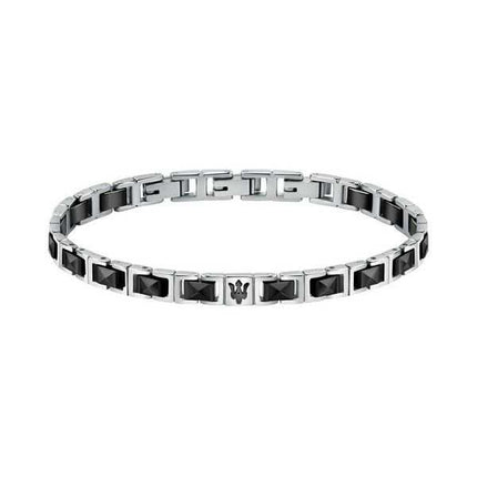 Maserati Jewels Bracciale In Acciaio E Ceramica JM420ATI07 Da Uomo